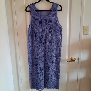 Handmade Crochet Plus Size Tank Dress 1X - 2X